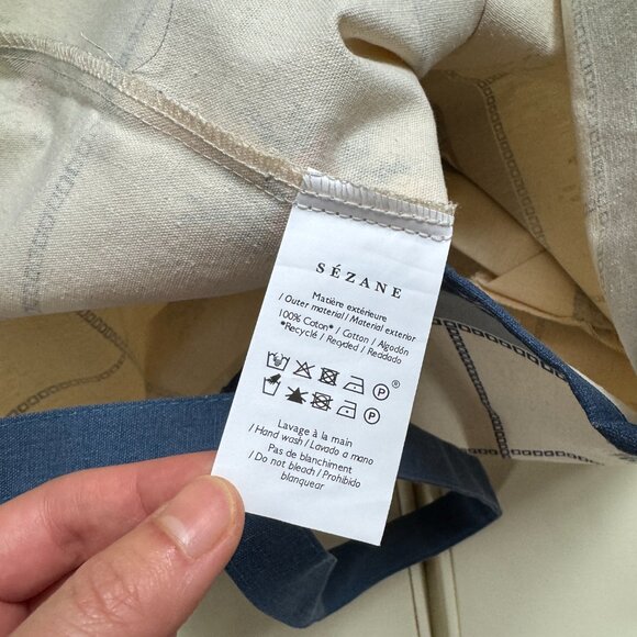 Sézane x Baziszt limited edition cottagecore floral embroidery print tote NWOT - Picture 6 of 7